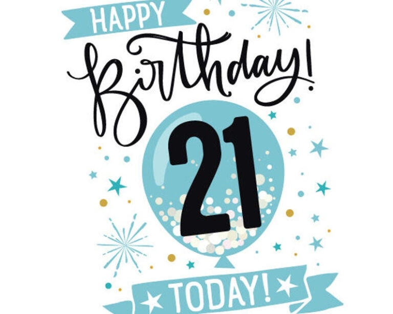 Happy 21st Birthday Cards Free Printable NewFreePrintable
