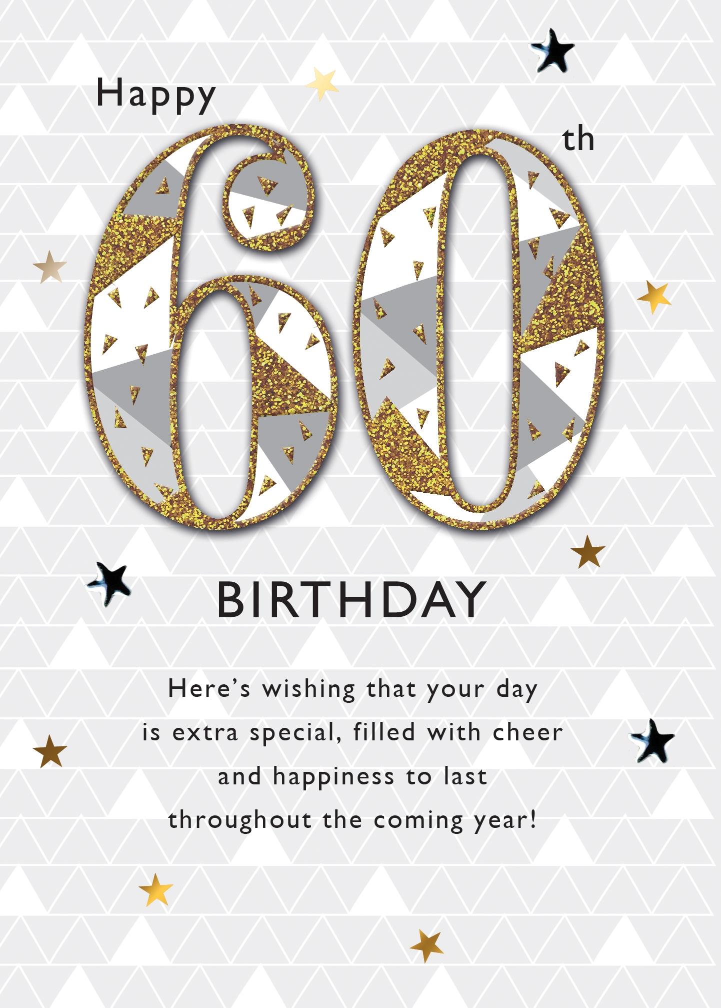 60th printable birthday cards