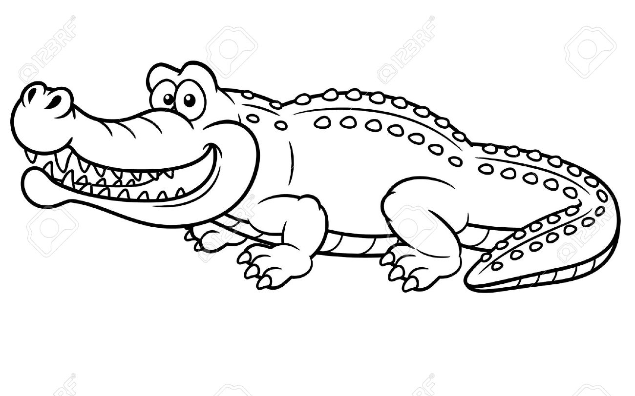 Coloring Pages Alligator
