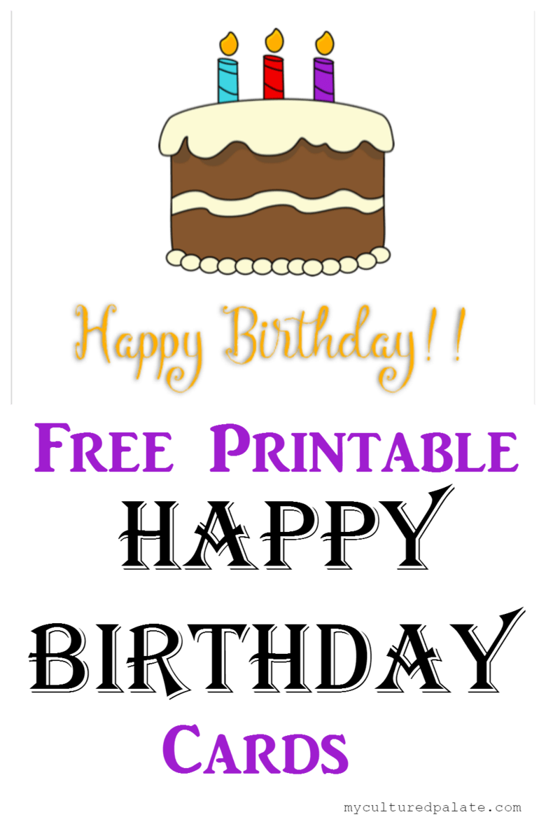 Happy Birthday Free Printable Card Free Printable Happy Birthday Card