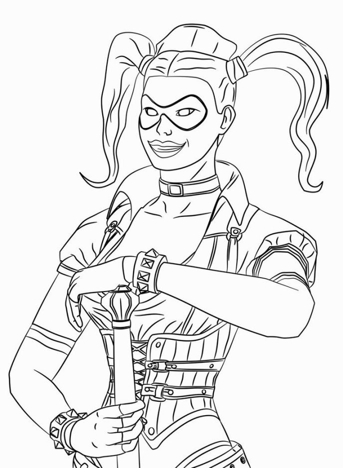 Coloring Pages Of Harley Quinn