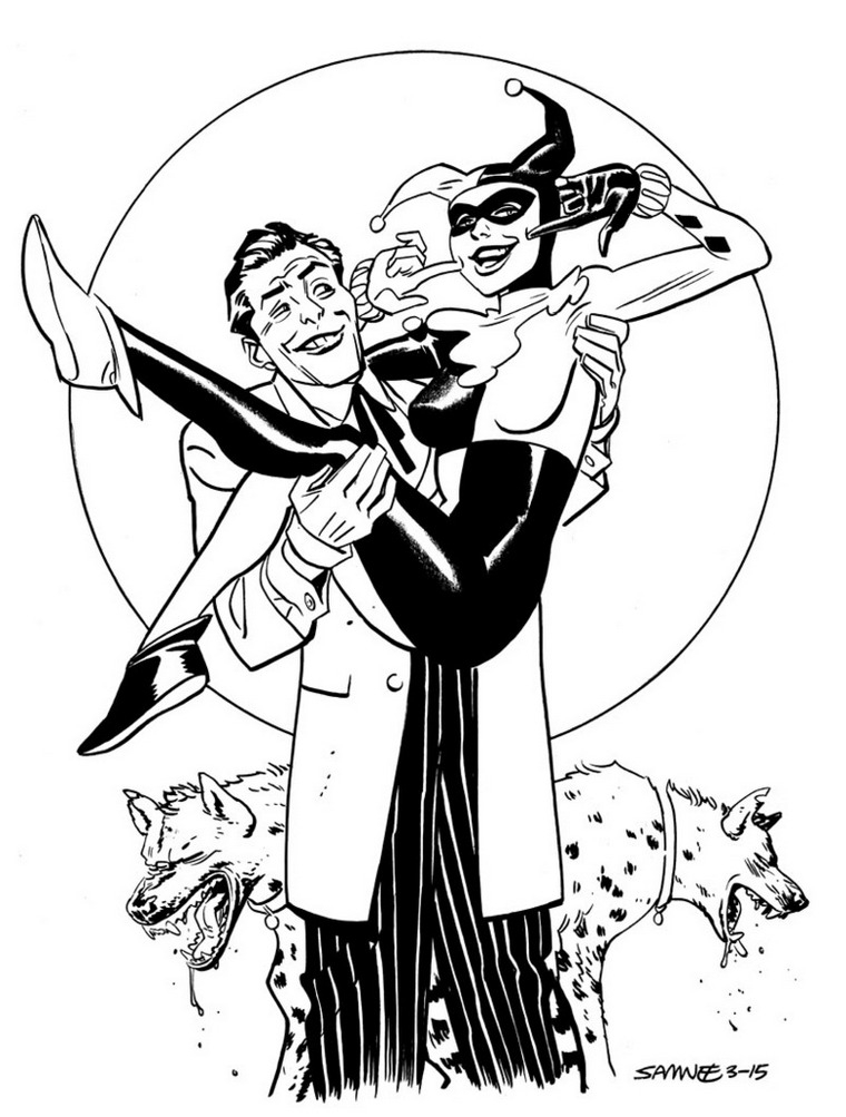 Harley Quinn Coloring Pages Clowncoloringpages