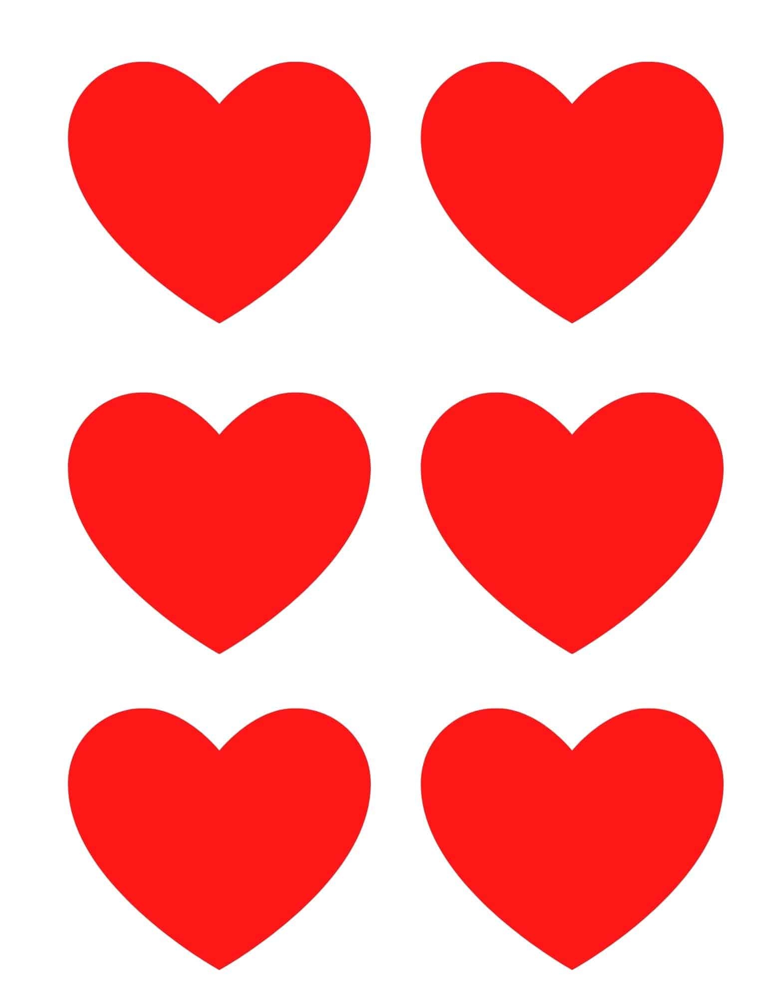 8 inch heart template tags printable numbers bit card