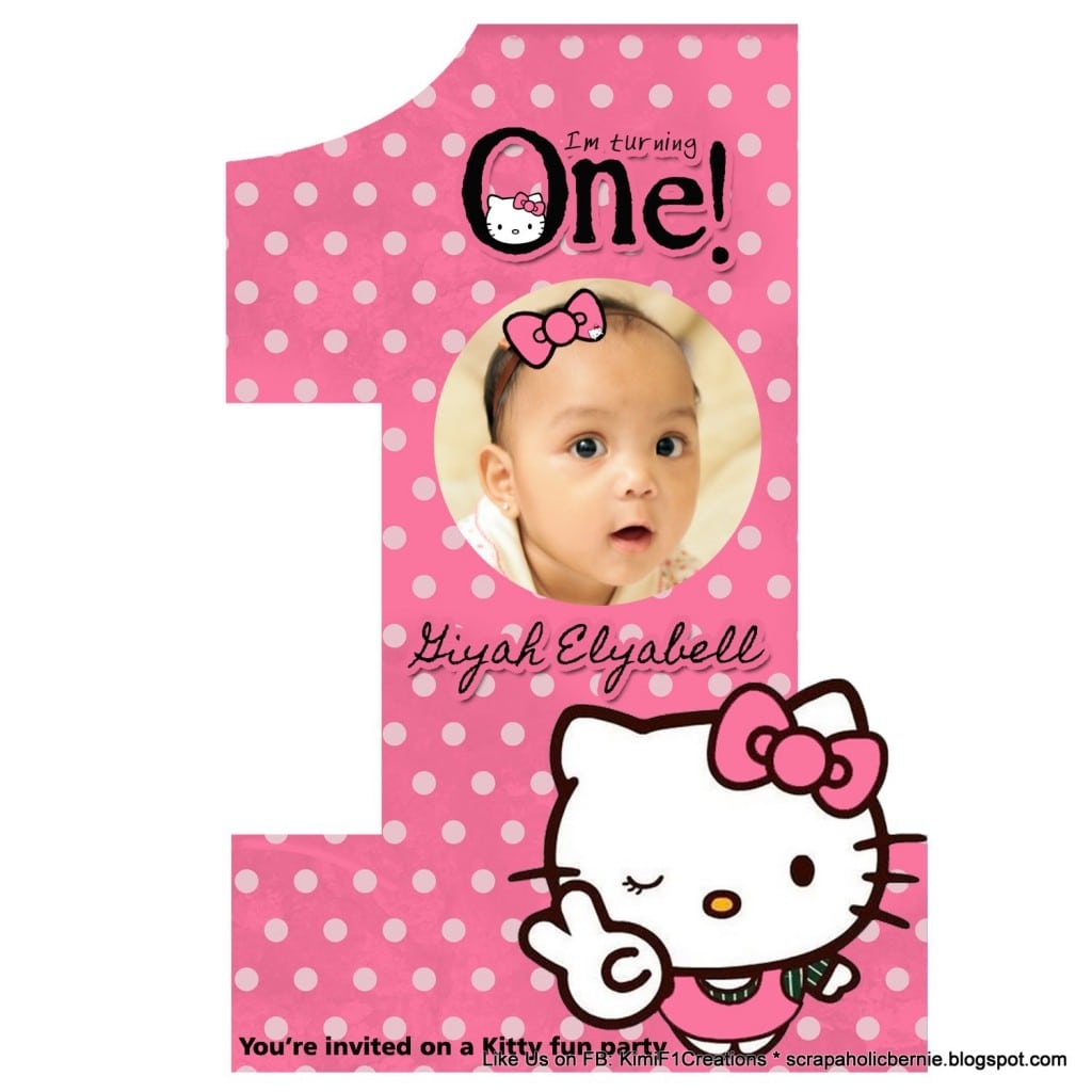 Hello Kitty Free Invitation Template