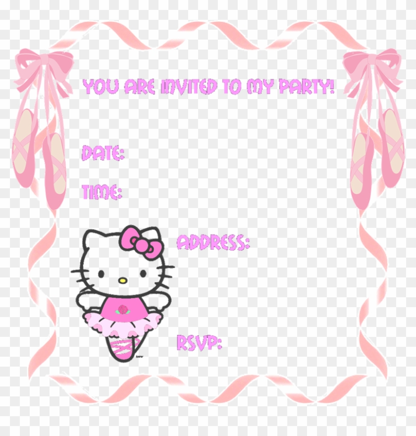 Hello Kitty Party Invitation Templates Free Birthday Invitation 