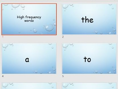 200 high frequency words flash cards printable