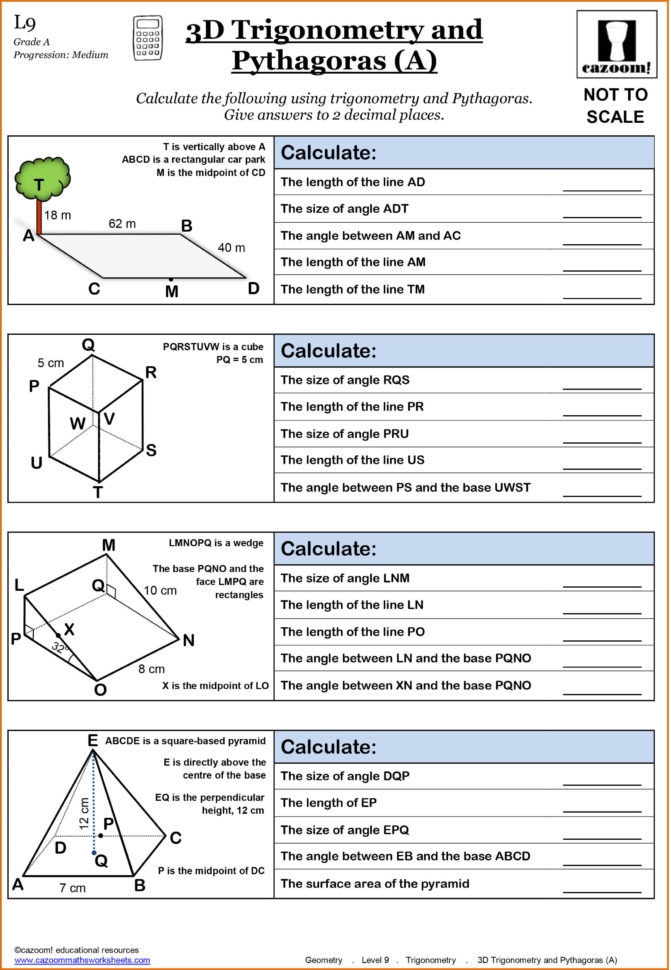 High School Geometry Worksheets Pdf Db excel
