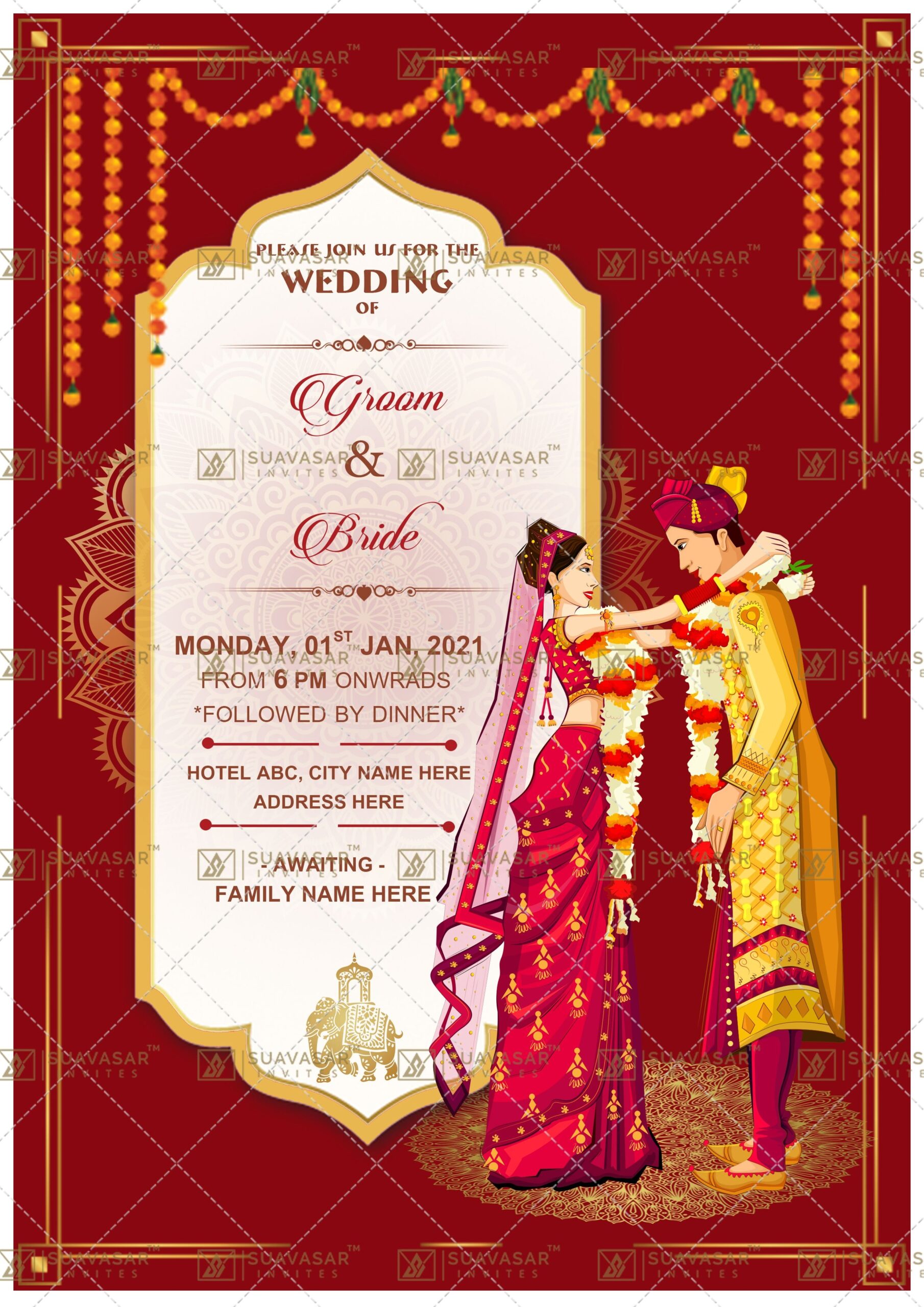 Hindu Wedding Invitation Templates Dev onallcylinders