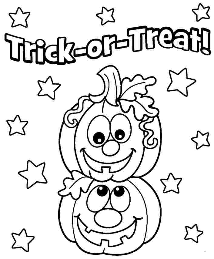 Holidays Printable Preschool Coloring Pages Halloween Coloring 