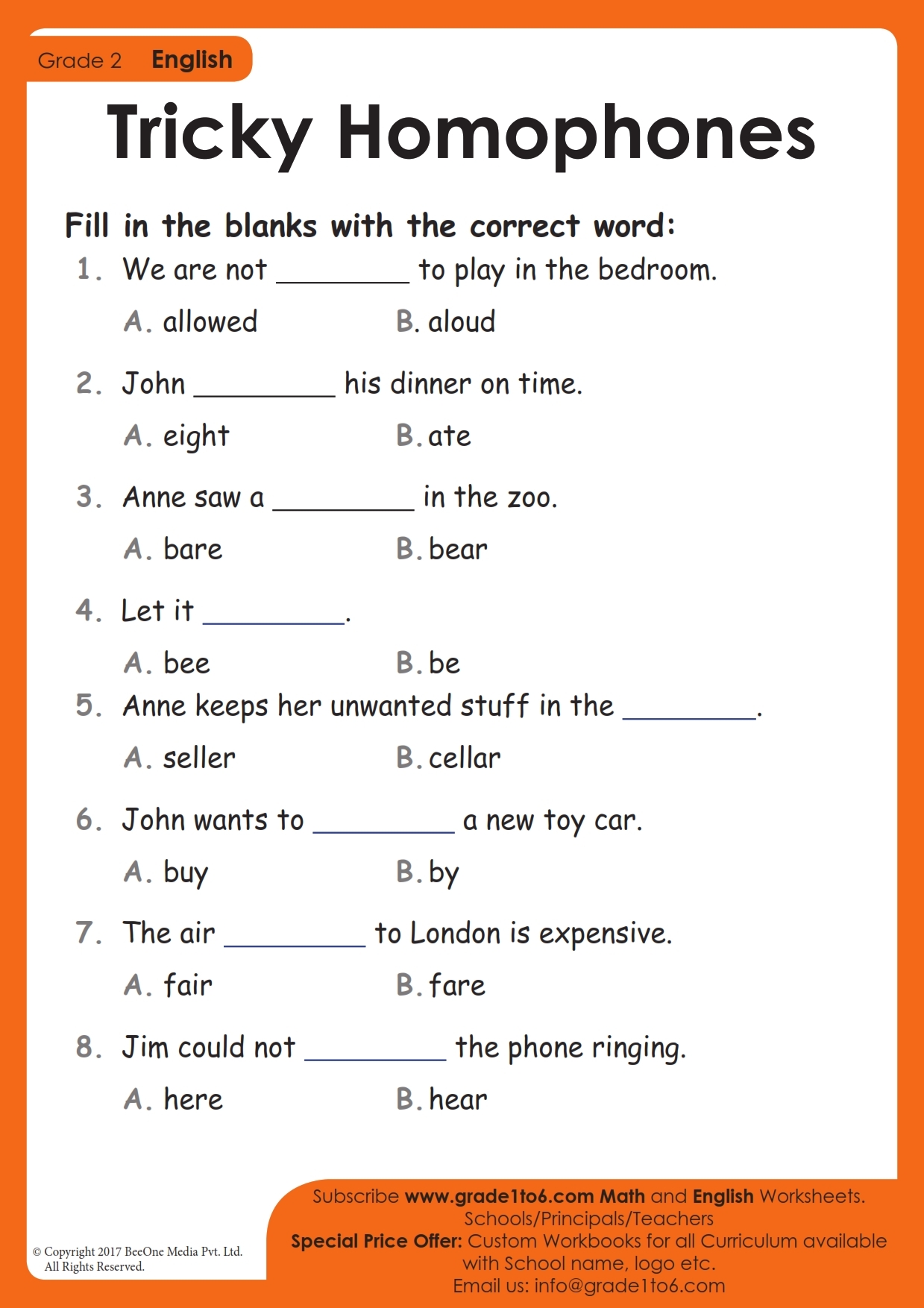Homophones Worksheet Set Worksheets Library