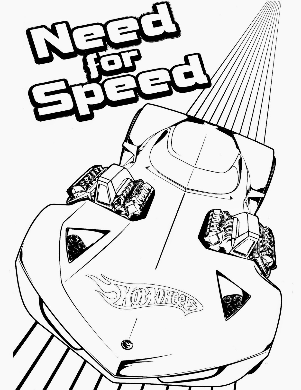 Hot Wheels Coloring Pages Printable
