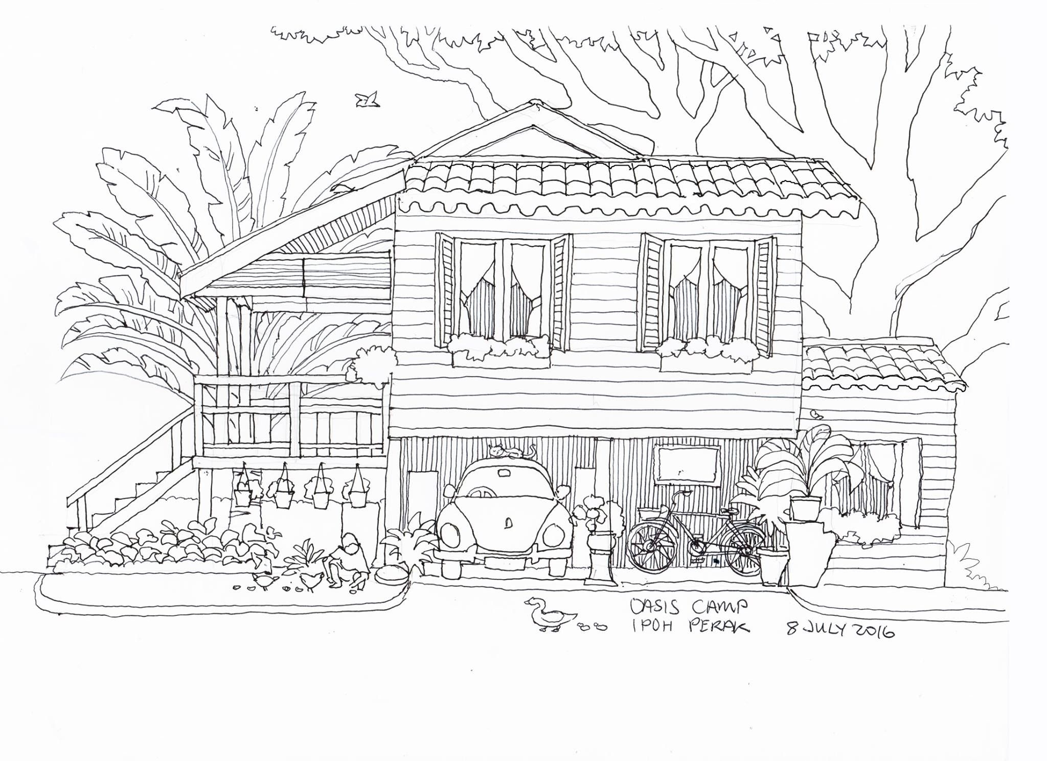 House Colouring Pages Coloring Book Pages Adult Coloring Books 