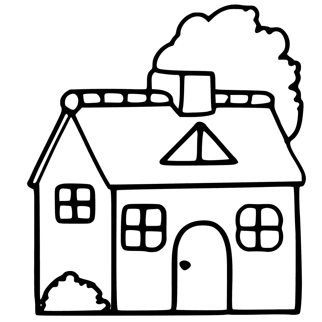 House For Kid Coloring Page Free Printable Coloring Pages