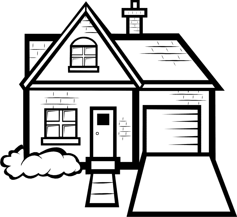 House With Pool Coloring Pages House Coloring Pages Coloring Pages 