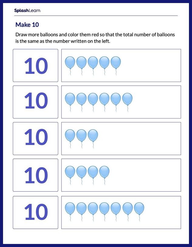 make a 10 worksheet