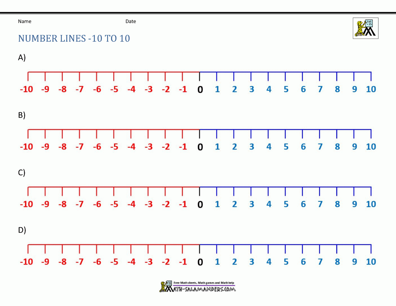 How Negative Numbers Worksheet On Number Line 2022 NumbersWorksheets