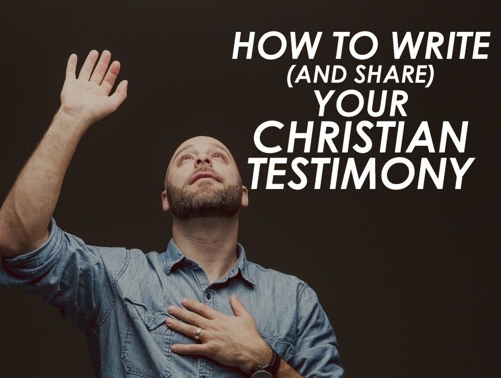 how to write your testimony worksheet