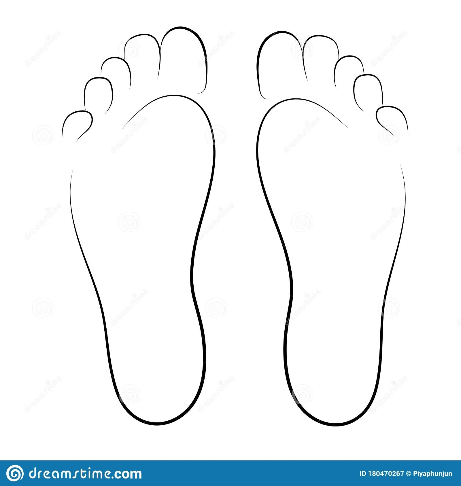 Human Footprint Template Printable Free Free Printable
