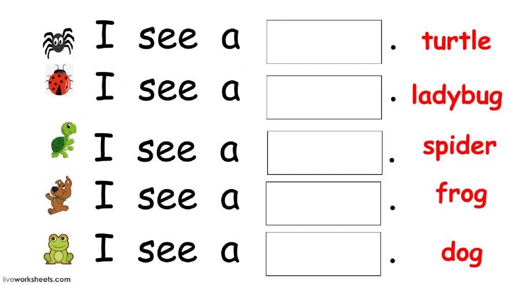 I See Animal Sentences editable Free Worksheet Made By Teachers 