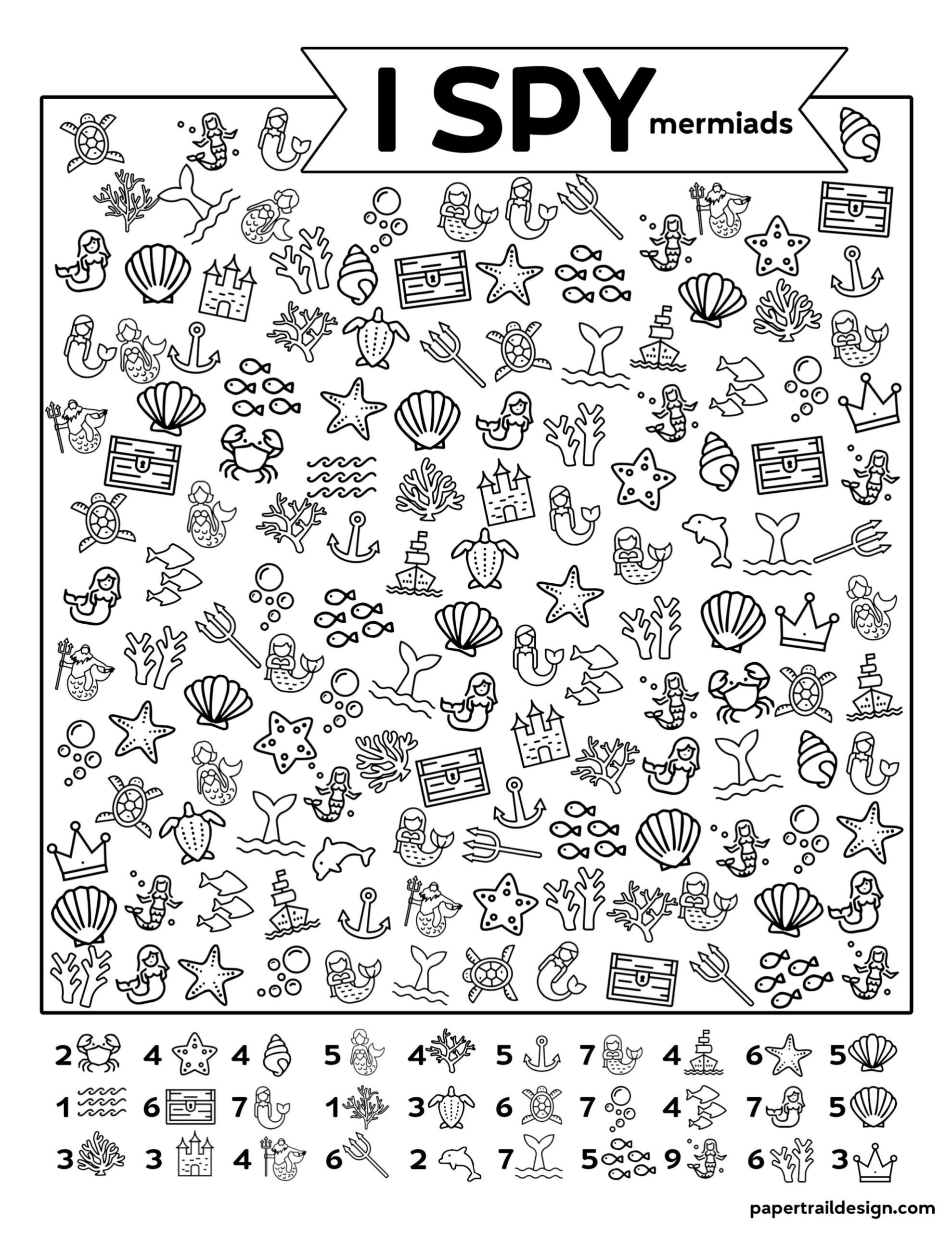 free printable i spy worksheets