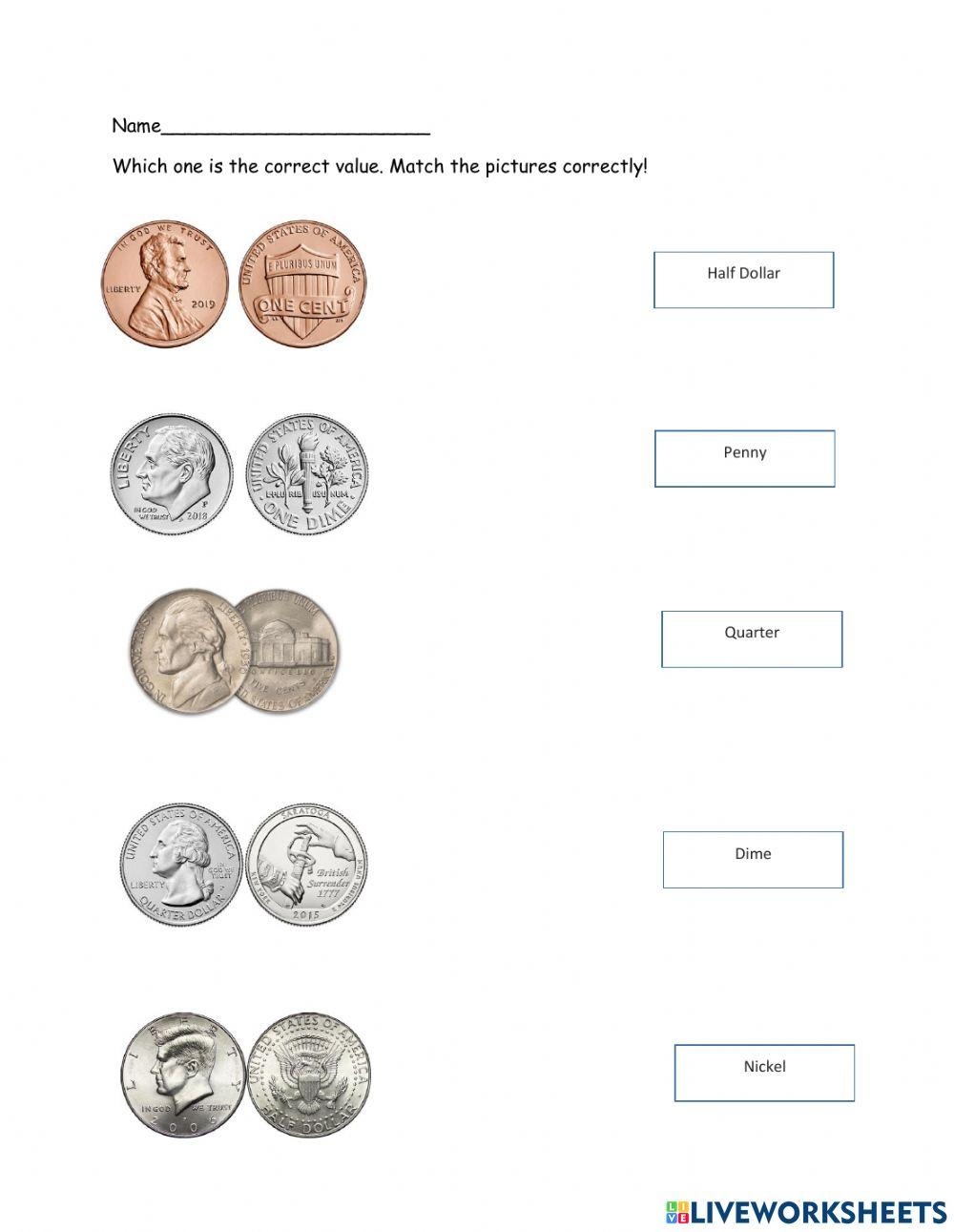 Identifying Coins Worksheets Math Monks Worksheets Library