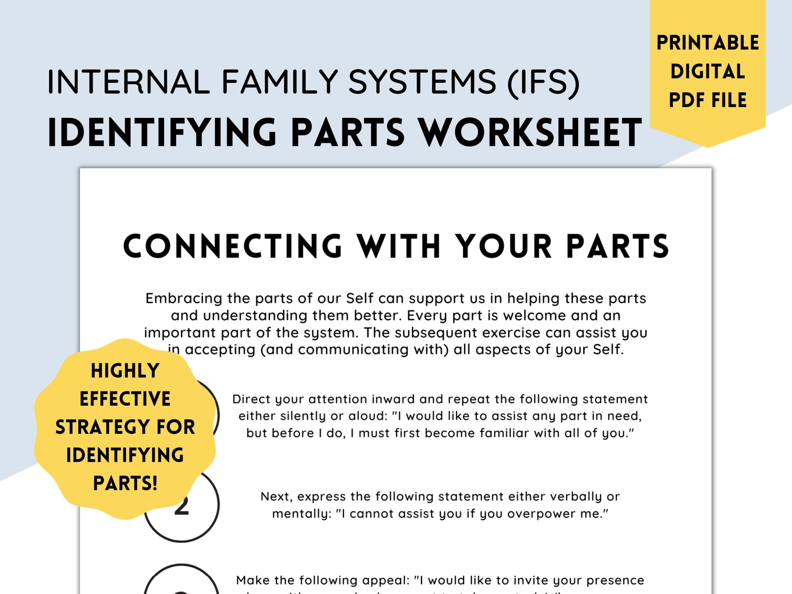 IFS Parts ifs Mapping Worksheet Internal Family Systems 54 OFF