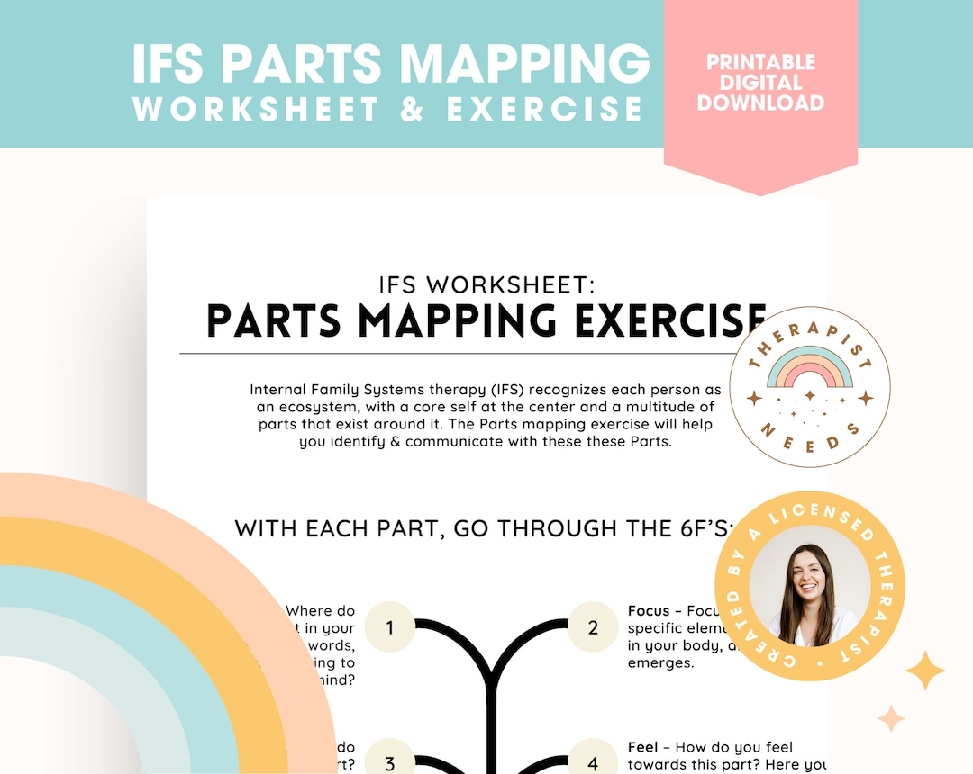IFS Parts ifs Mapping Worksheet Internal Family Systems Therapy 