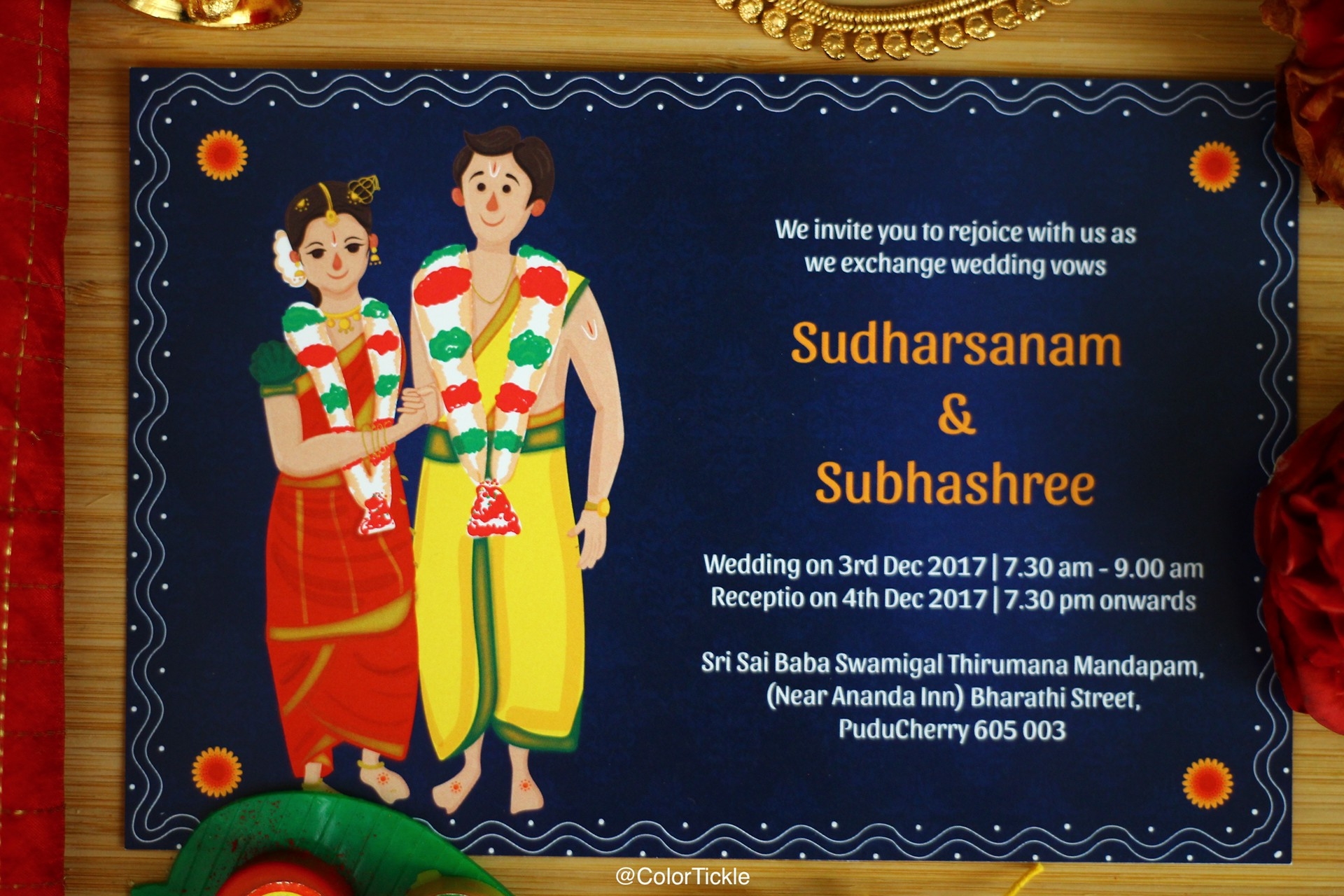 iyengar wedding invitation template