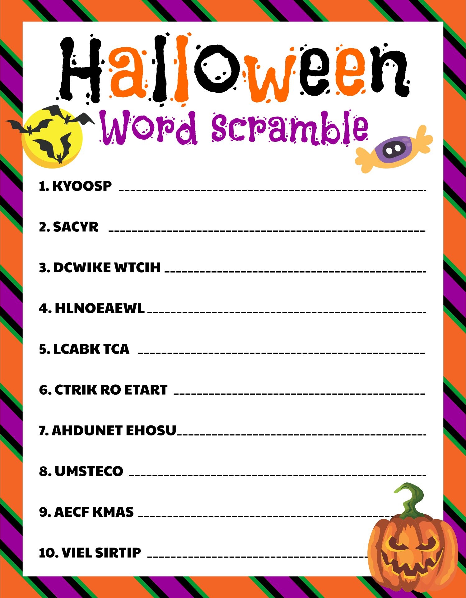 Image Result For Free Printable Halloween Games For S Vrogue co