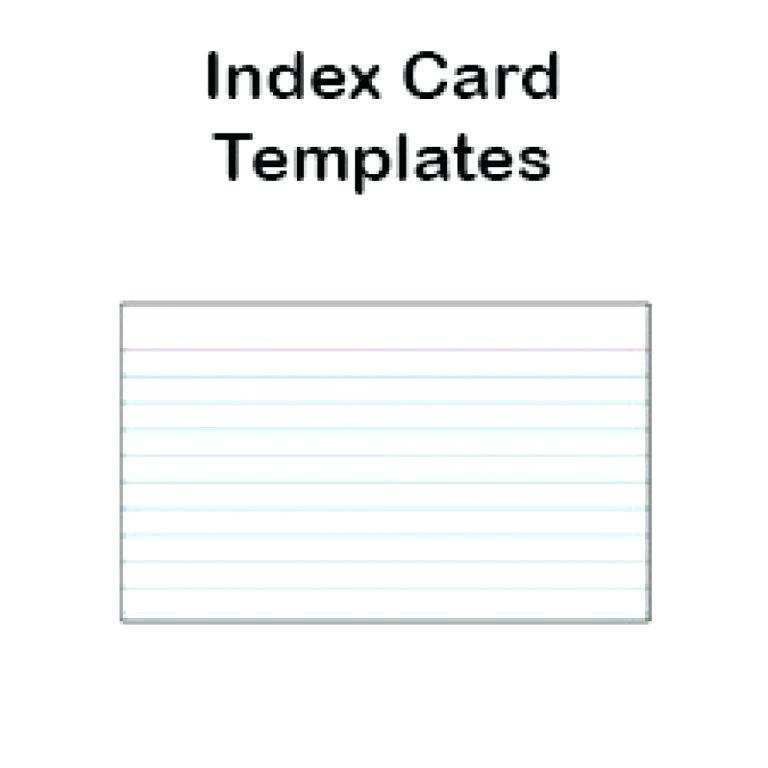 Index Card Template For Word Content Calendar Template