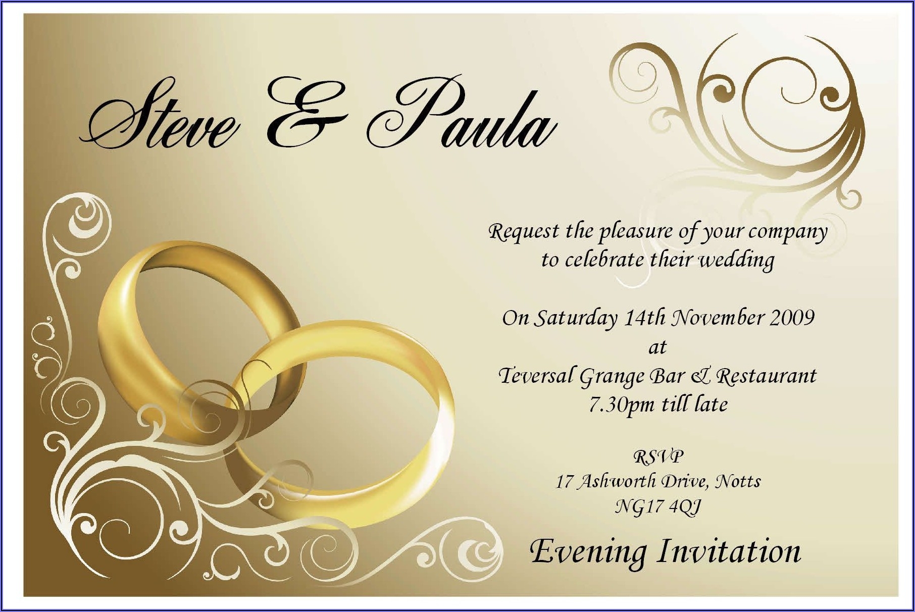 Indian Marriage Invitation Card Template Free Download Invitations 