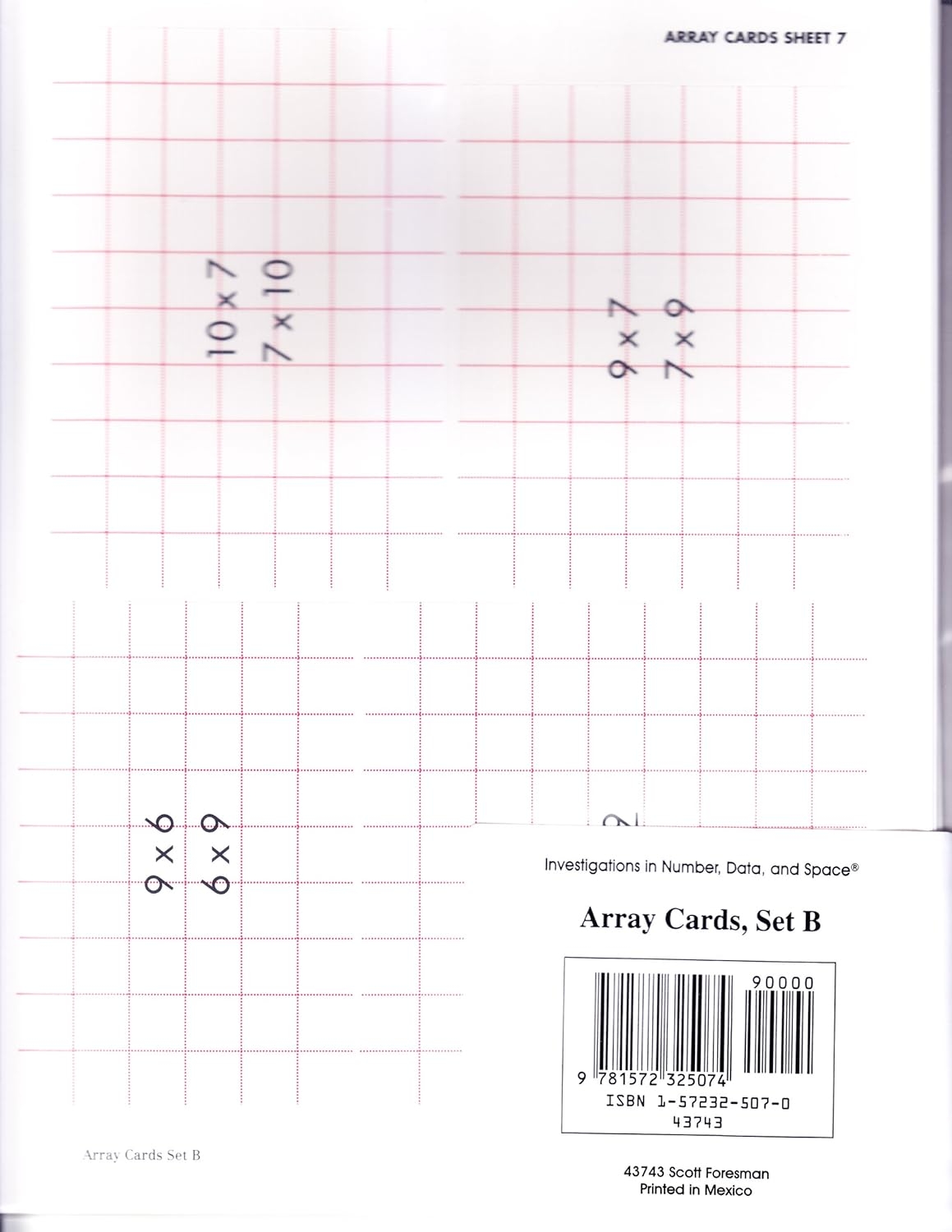 INVESTIGATIONS ARRAY CARDS SET B Scott Foresman 9781572325074