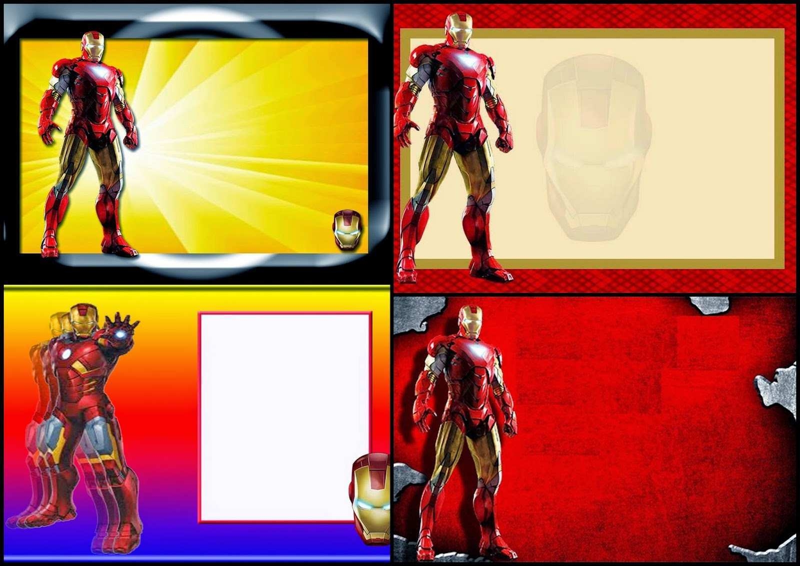iron man birthday invitation template