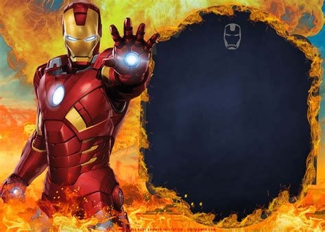 Iron Man Invitation Card Template At Luellatemplates Iron Man 
