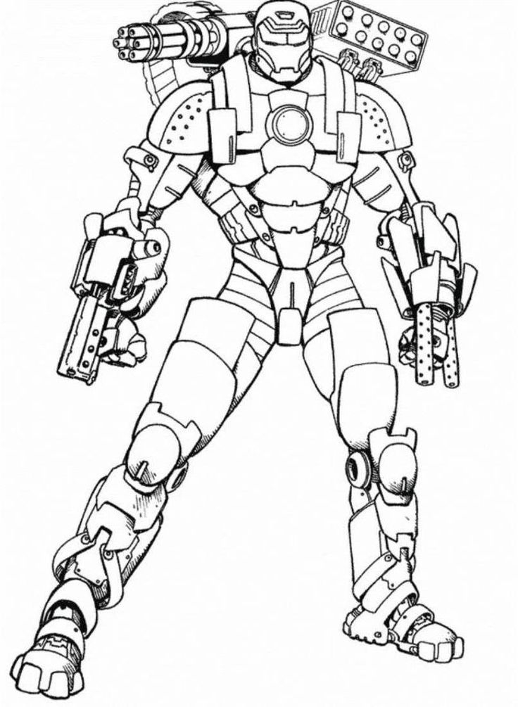 free ironman coloring pages