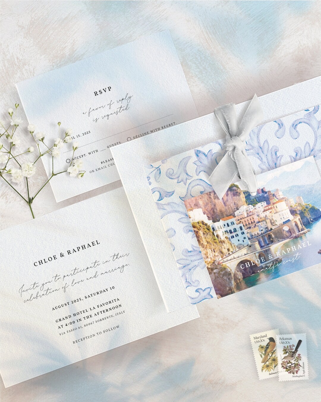 Italy Wedding Invitation Italian Wedding Invitation Destination 