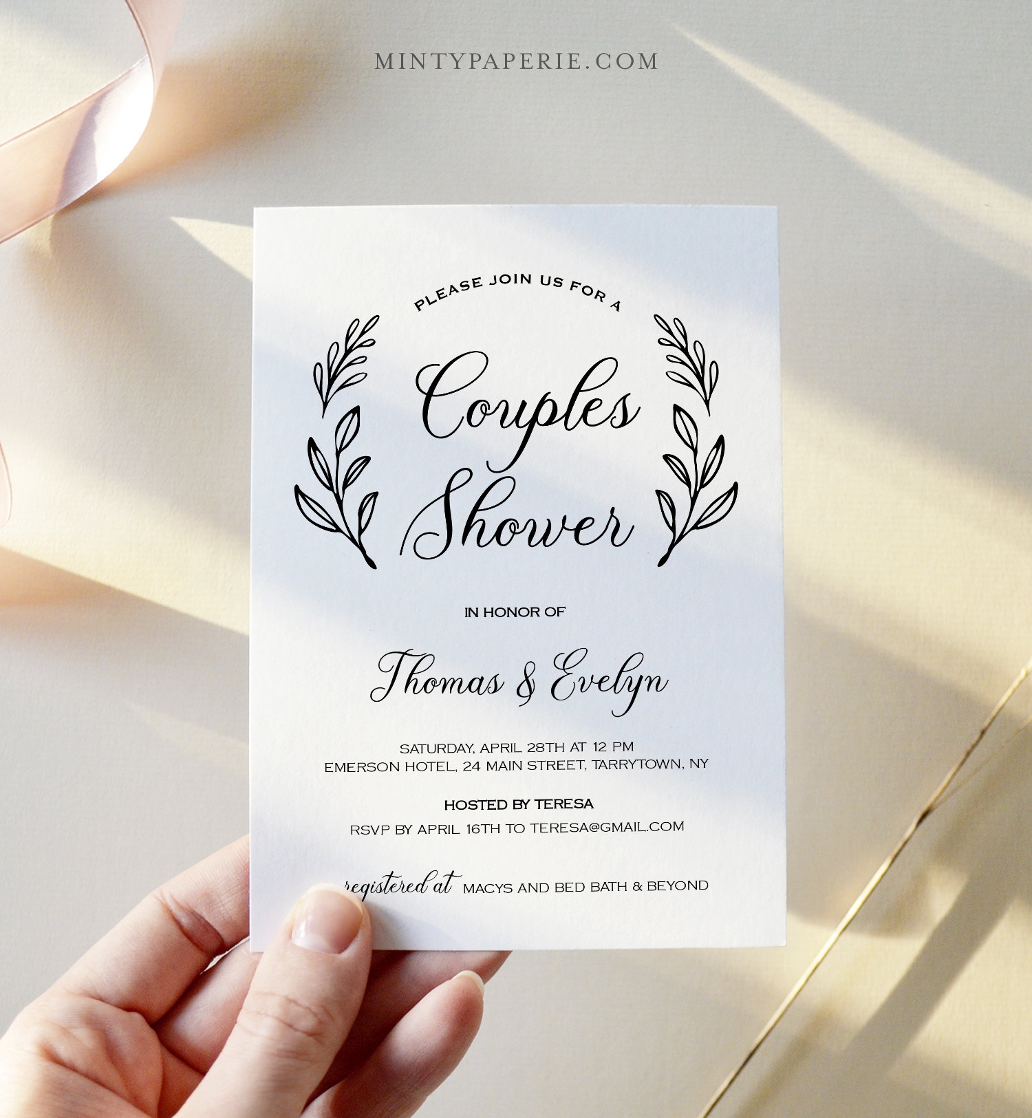 Jack And Jill Invitation Templates