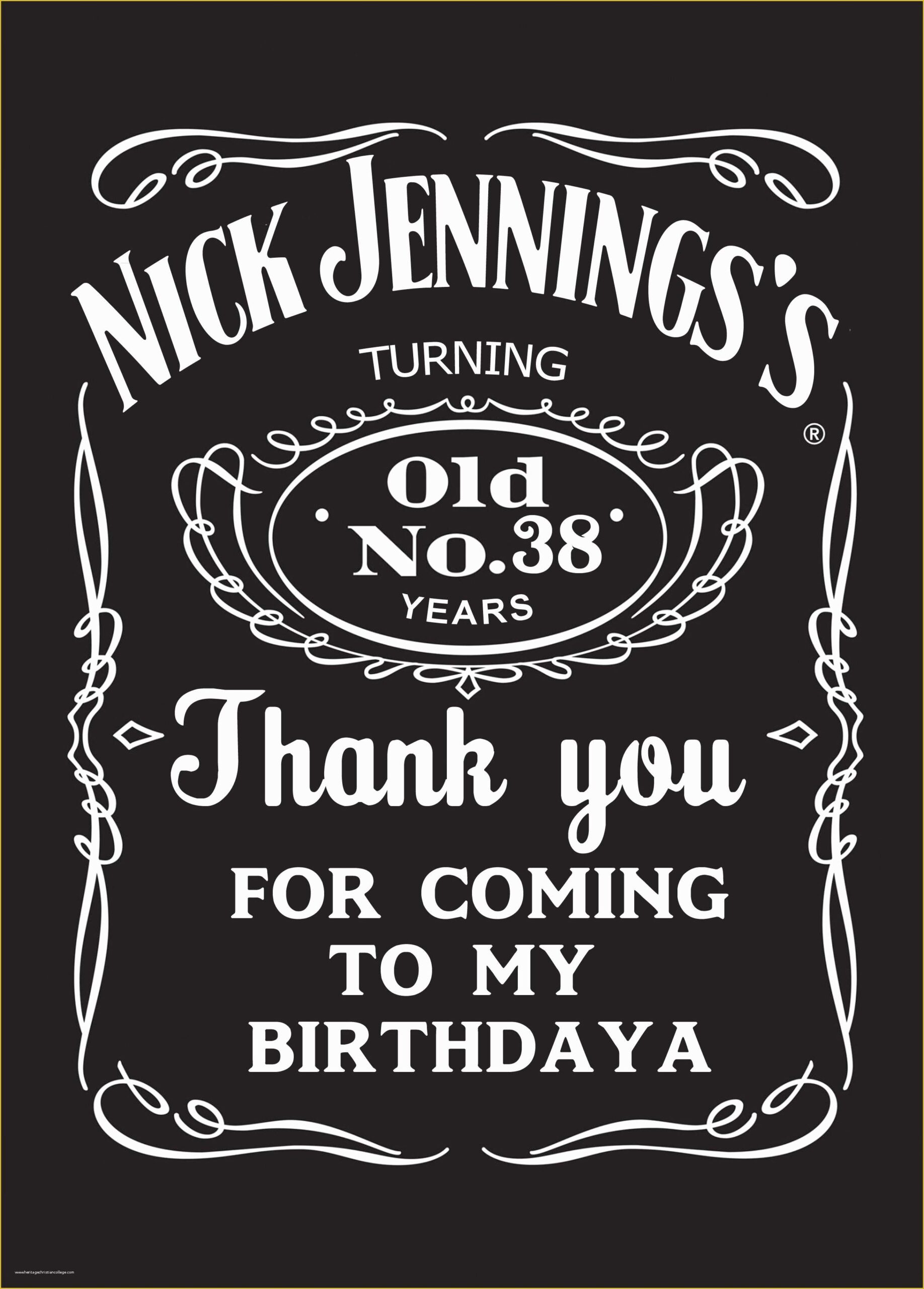 Jack Daniels Invitation Template