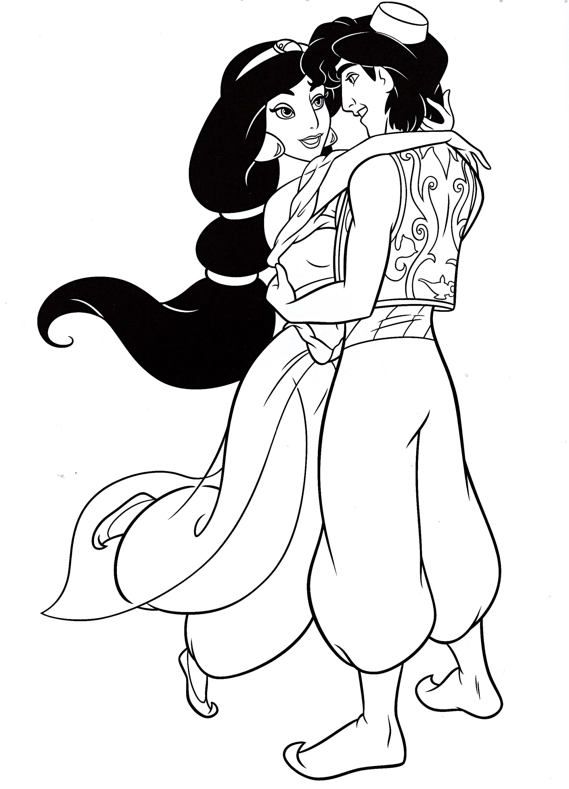 Jasmine Aladdin Coloring Pages