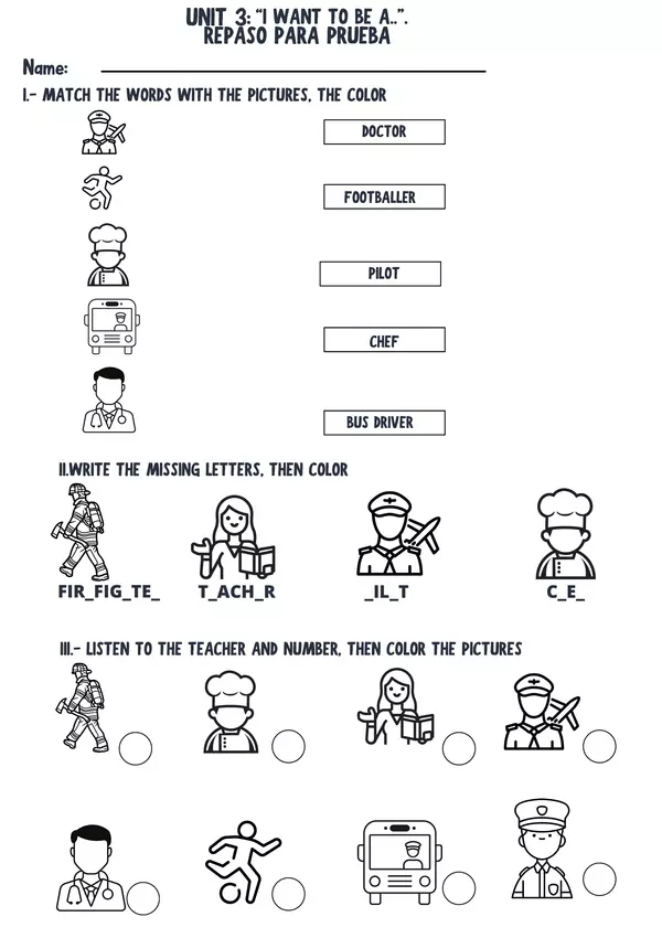 Jobs Worksheet Profe social