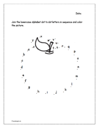 Join The Dots Alphabet Letters Worksheet Planetspin in Worksheets 