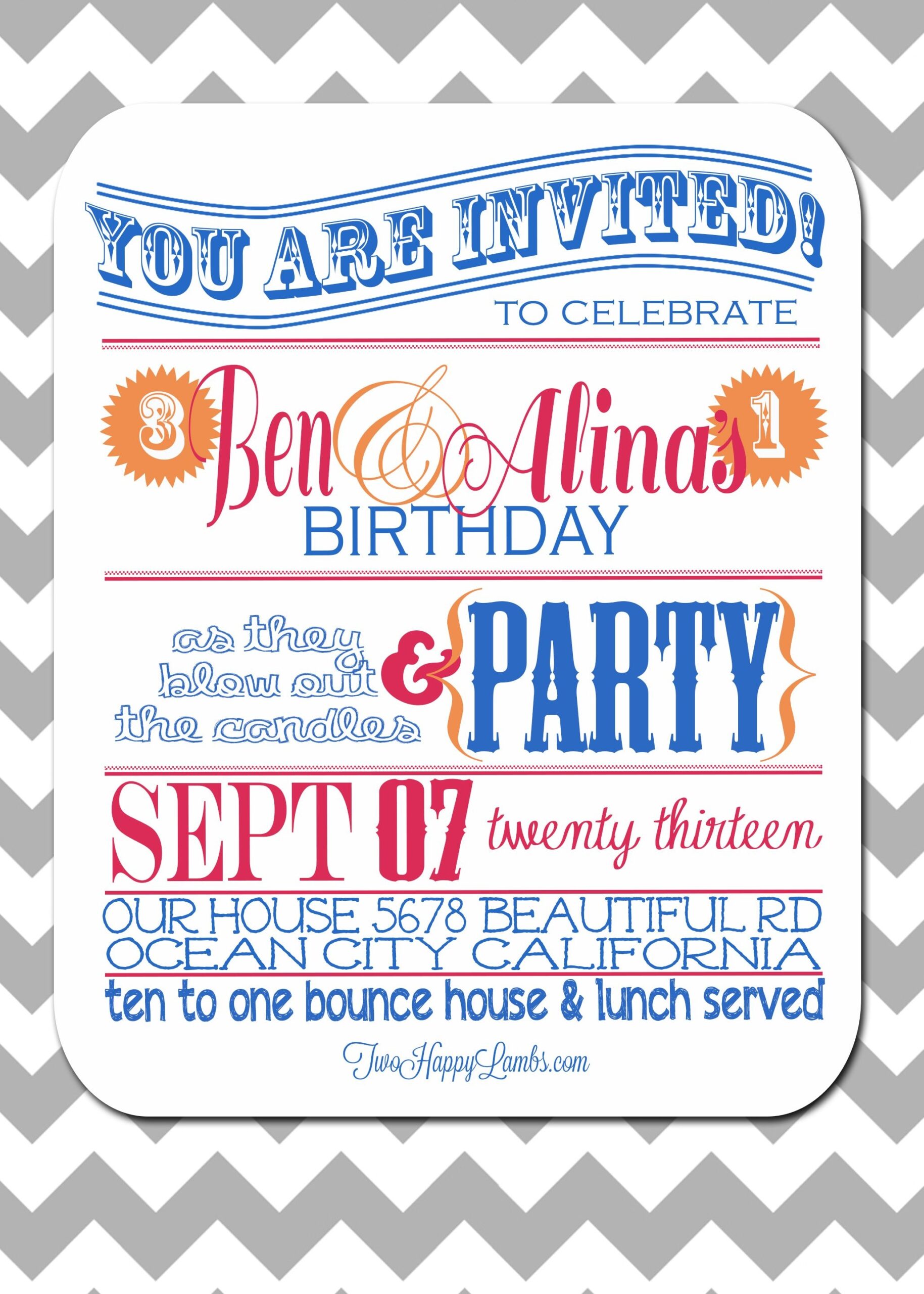 joint birthday invite template