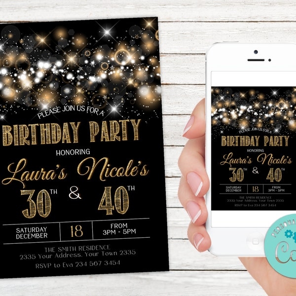 Joint Birthday Etsy