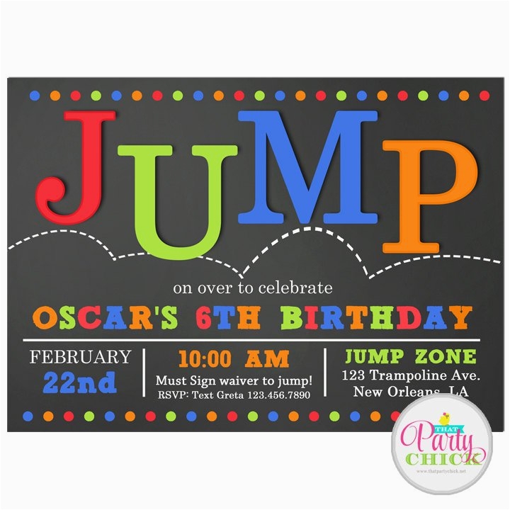 Jump Invitation Template Free Free Templates Printable
