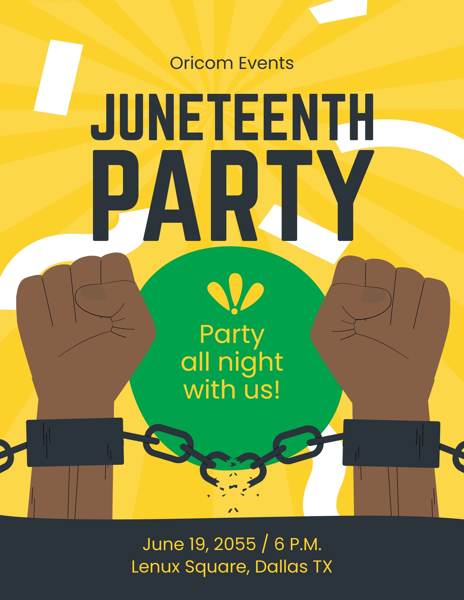 Juneteenth Invitation Template Free Juneteenth Invitation Background 
