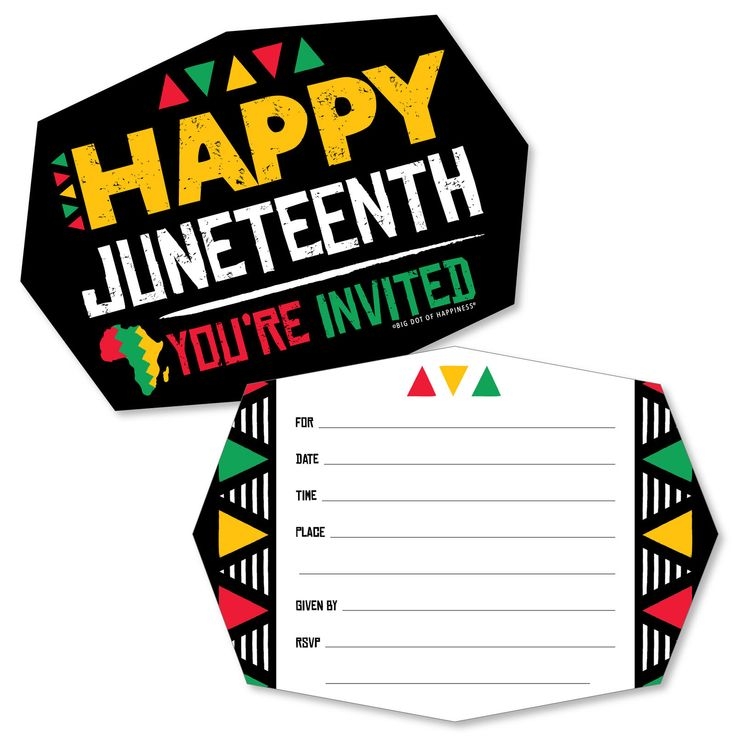 juneteenth invitation template