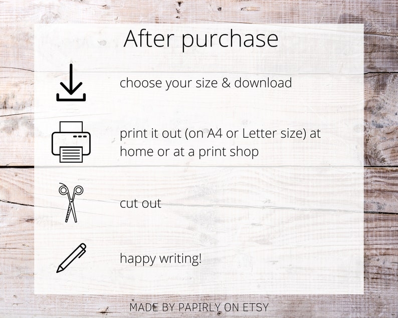 JW Printable Post Cards letter Writing Digital Download Postcard 