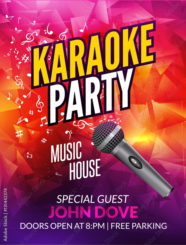 karaoke night invitation template
