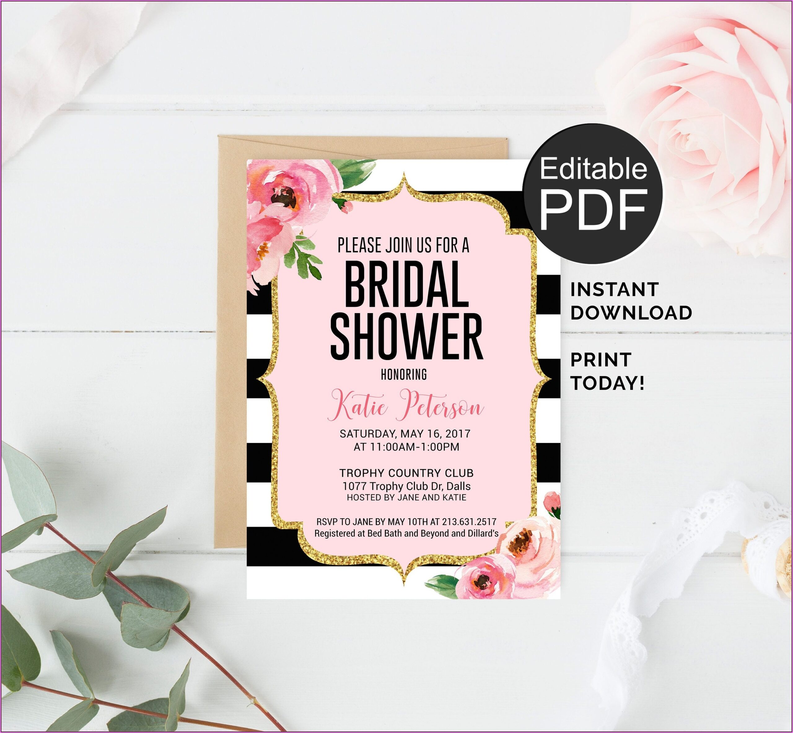 Kate Spade Invitation Template Template 1 Resume Examples Bw9jjA397X