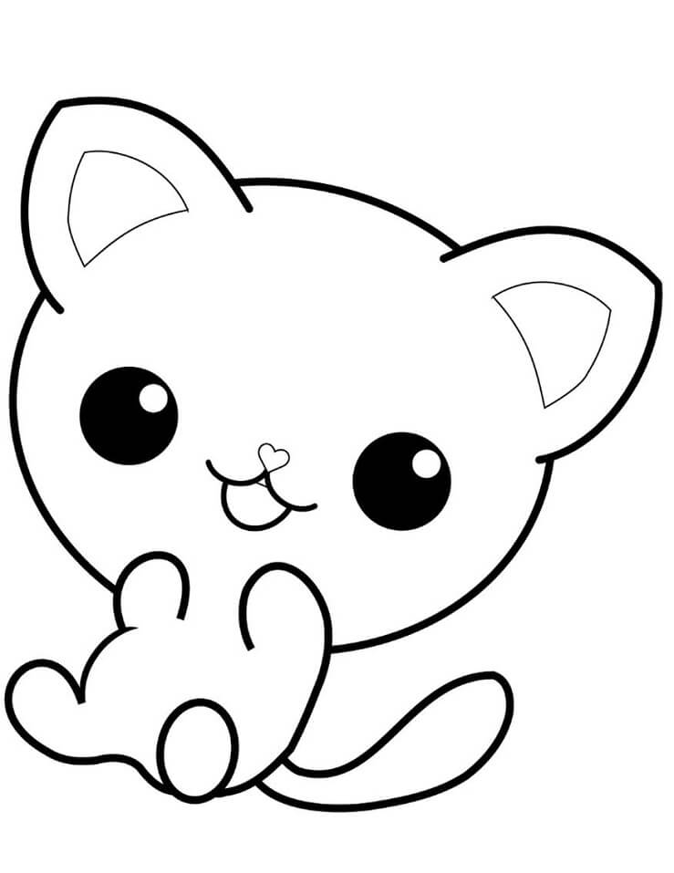 kitten free printable coloring pages